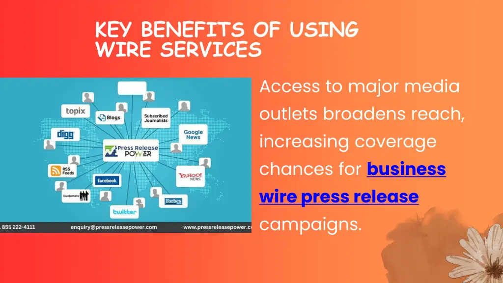 key benefits of using wire services