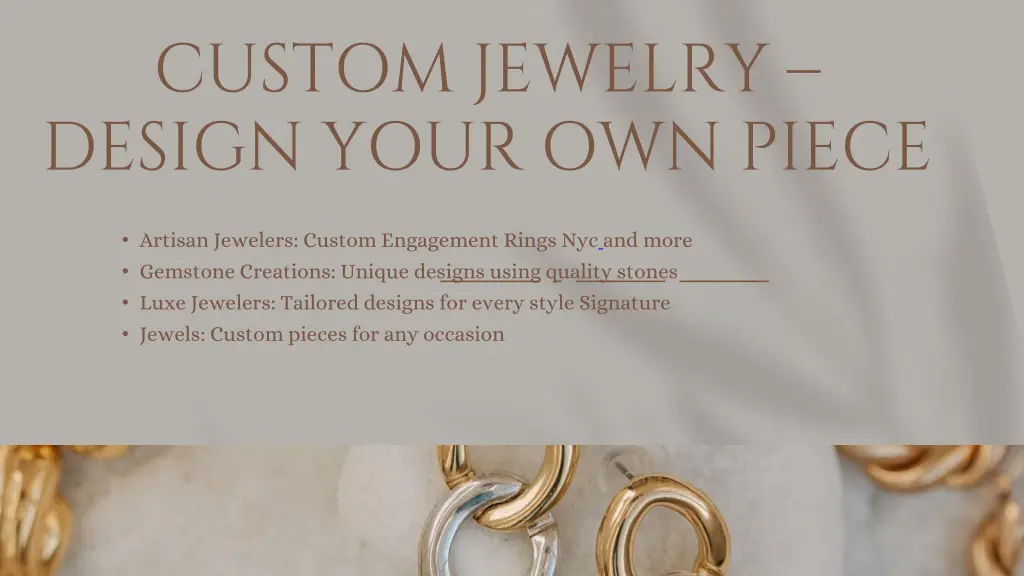 custom jewelry design your own piece