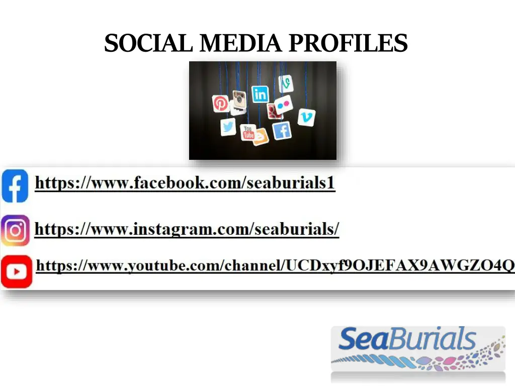 social media profiles