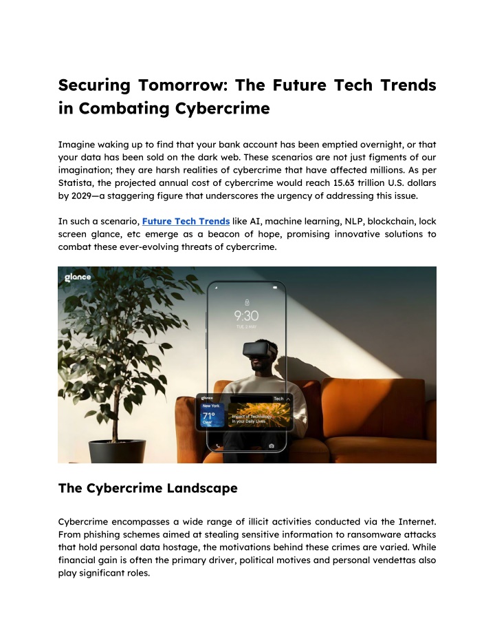 securing tomorrow the future tech trends