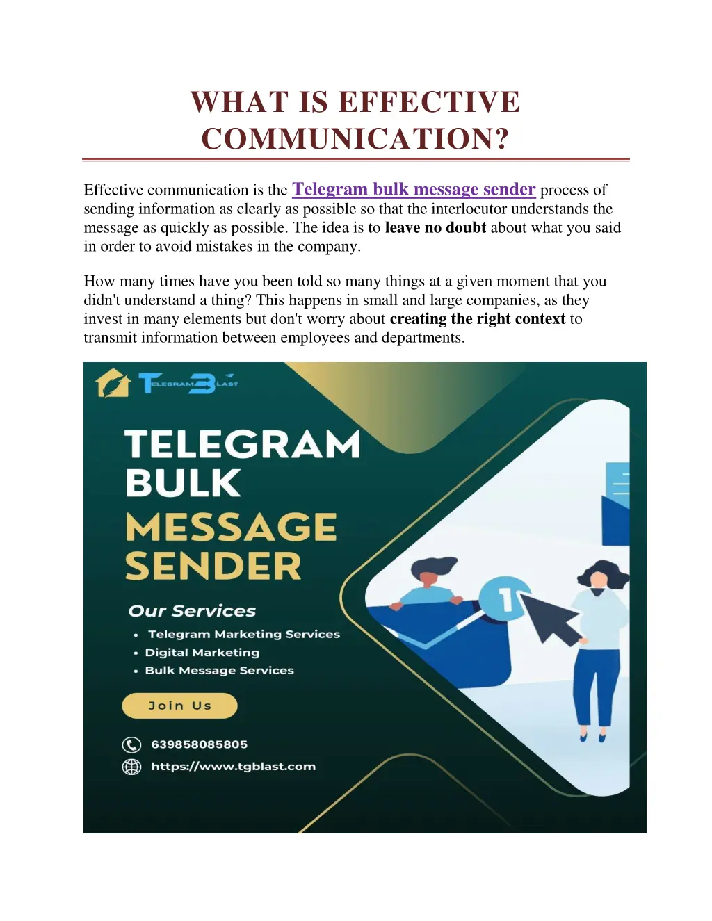 what is effective communication