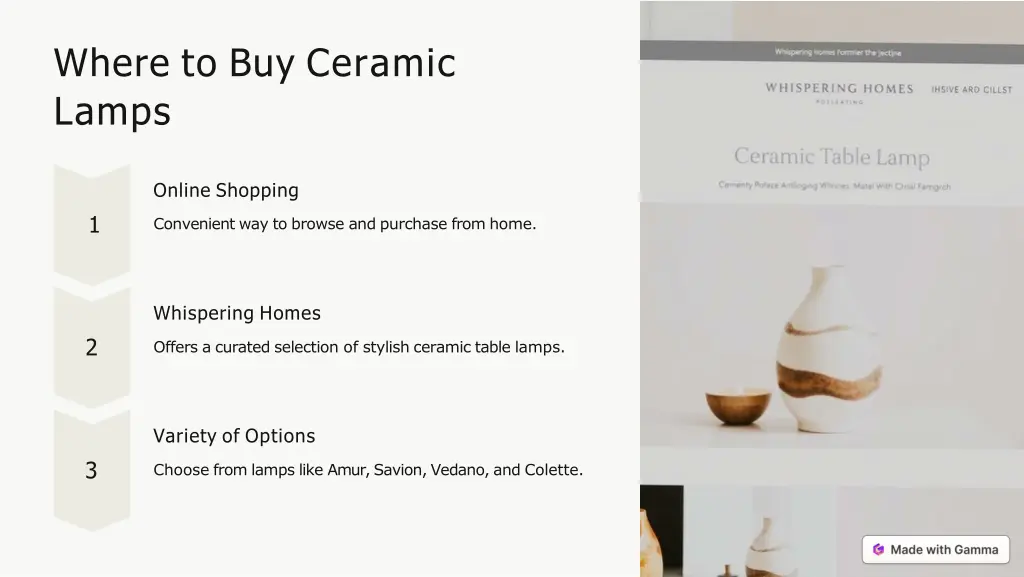 where to buy ceramic lamps