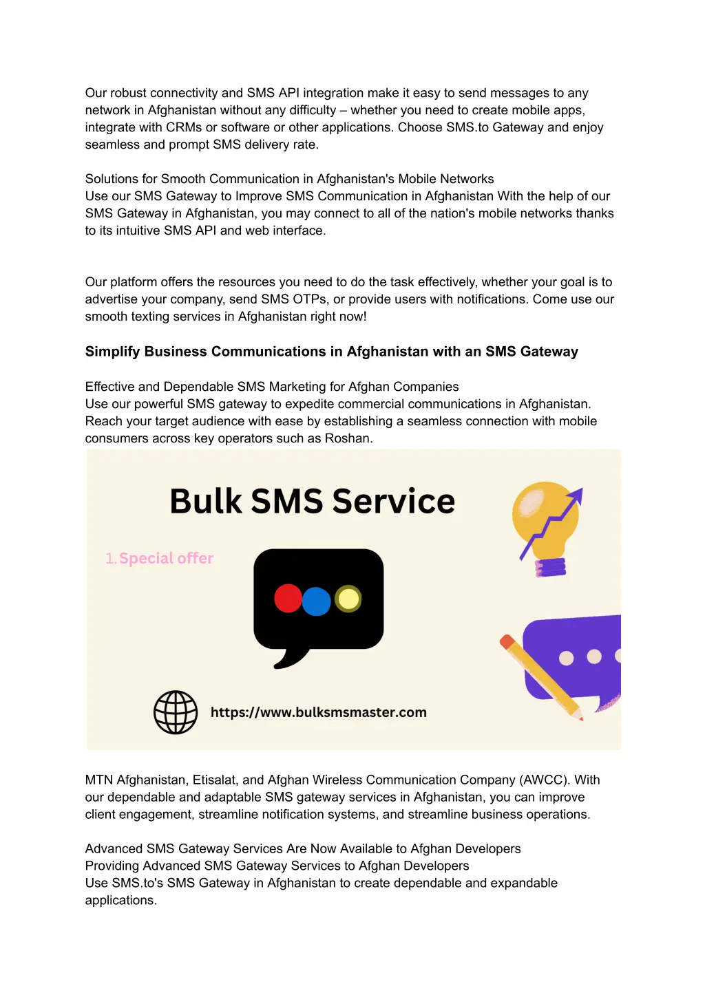 our robust connectivity and sms api integration