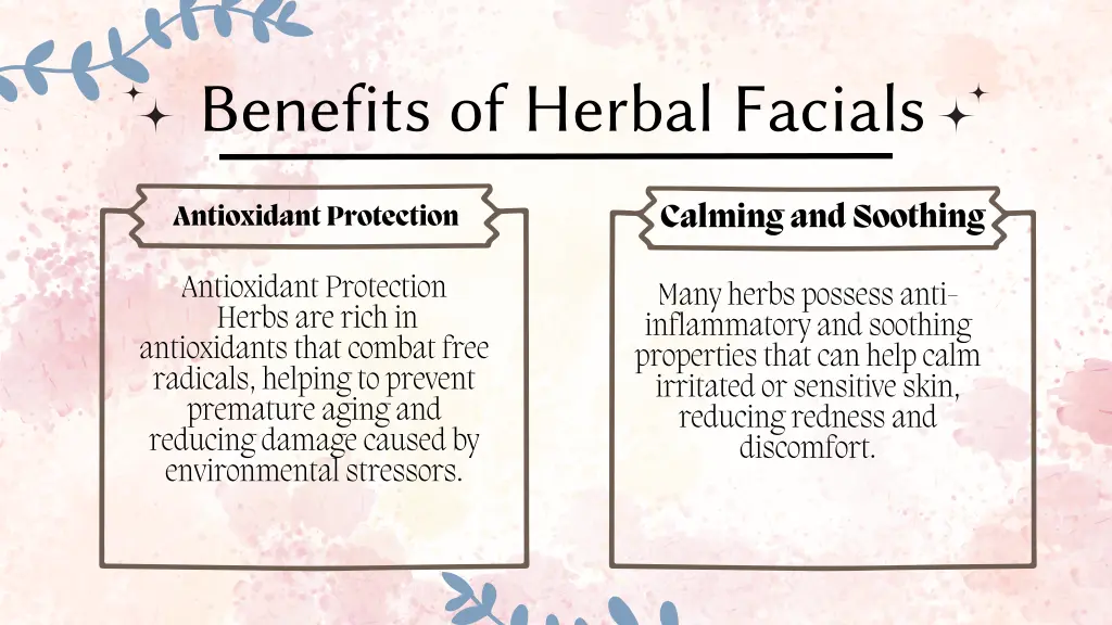 benefits of herbal facials 1