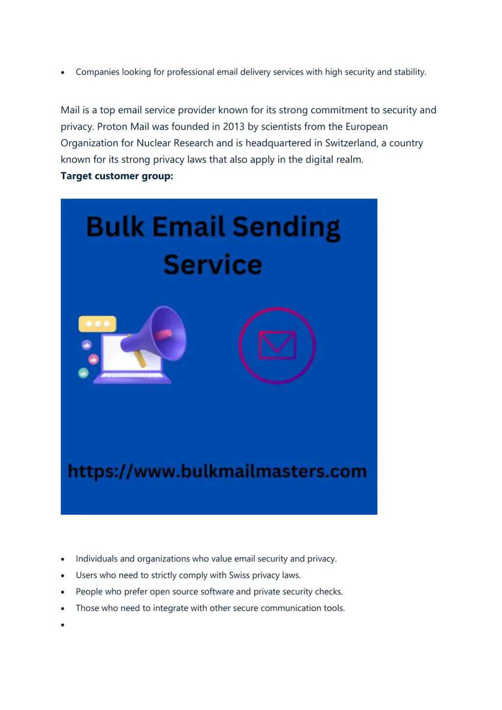 companies looking for professional email delivery