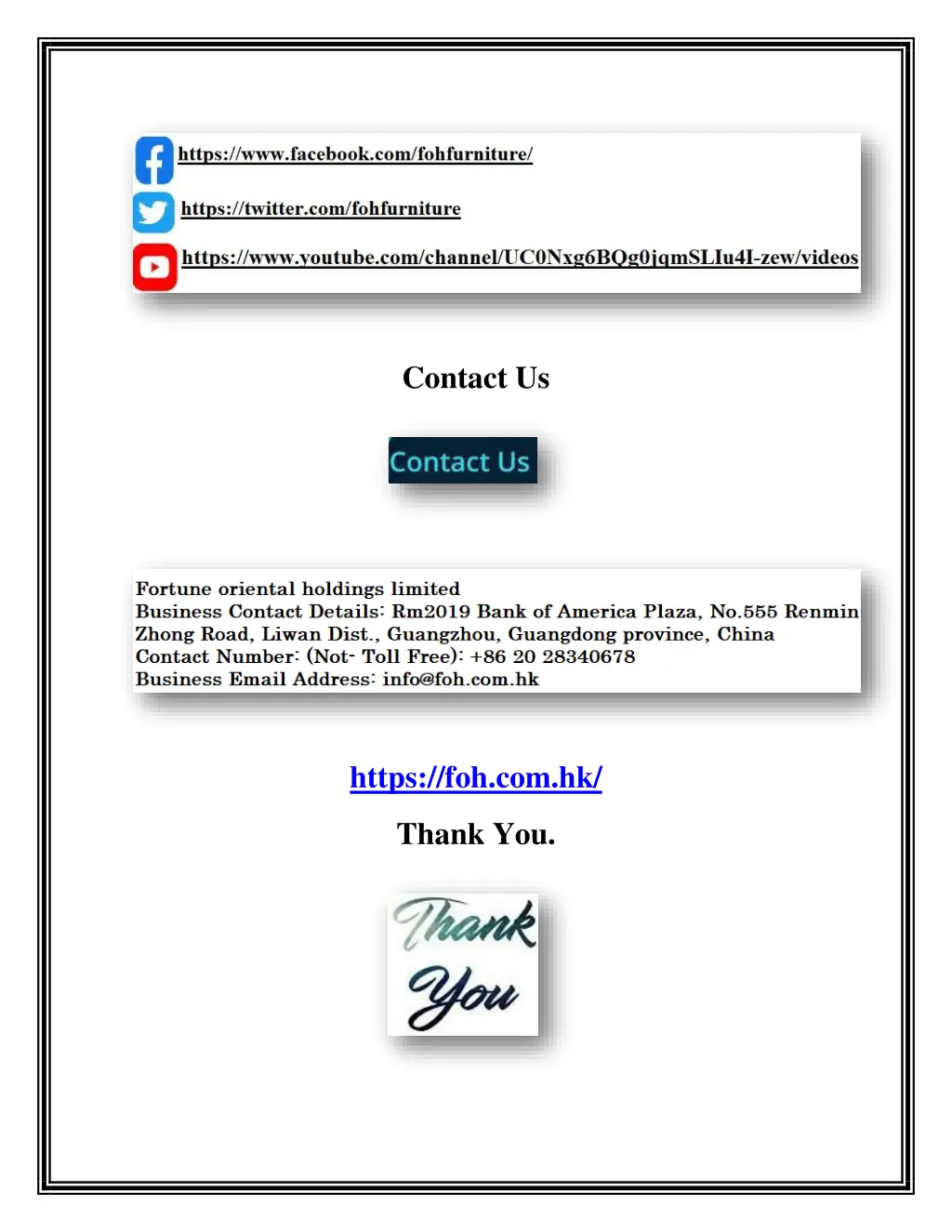 contact us
