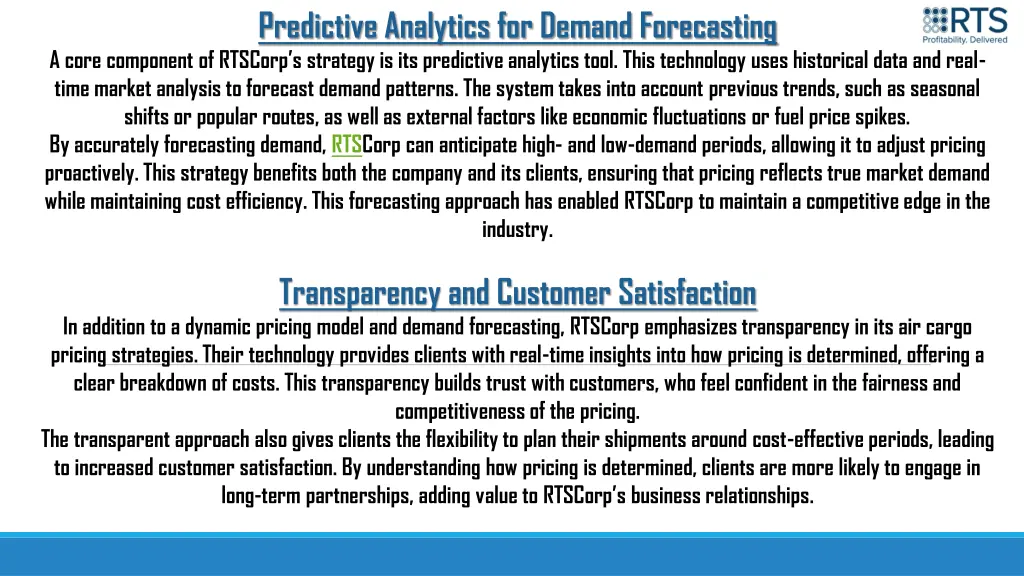 predictive analytics for demand forecasting