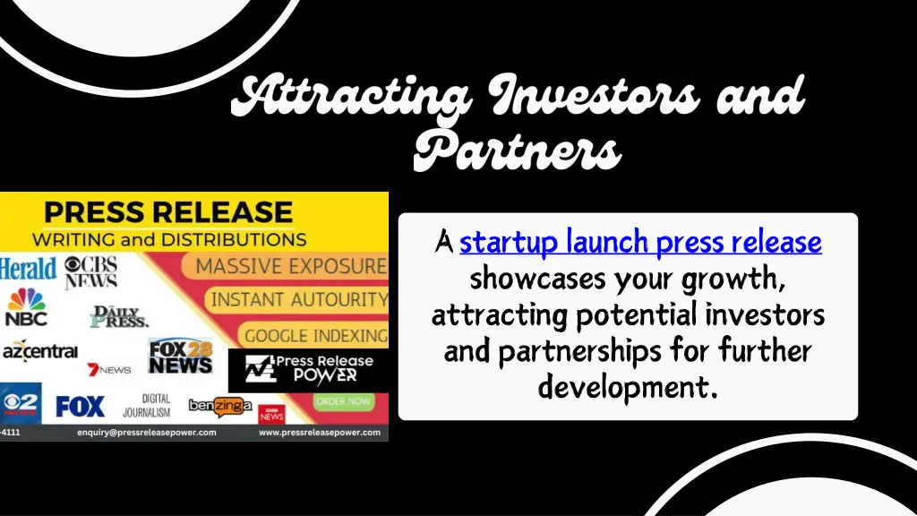 a startup launch press release showcases your