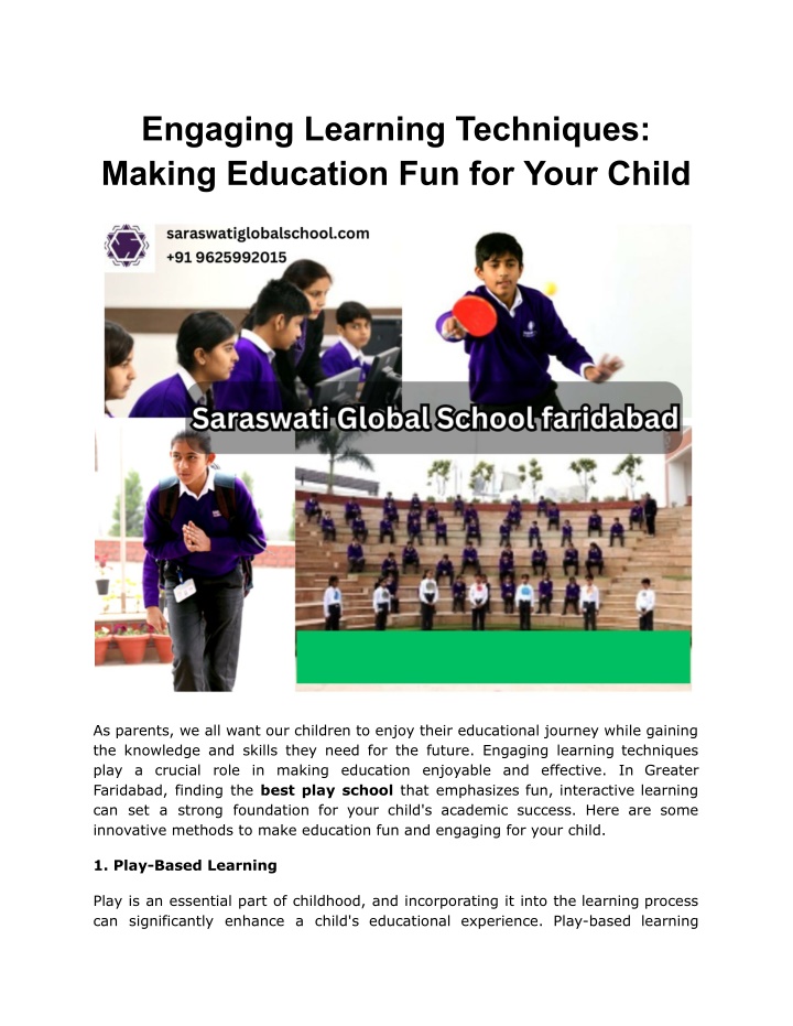 engaging learning techniques making education