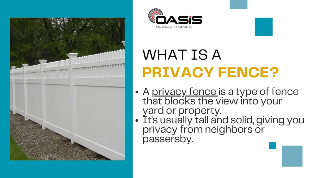 what is a privacy fence