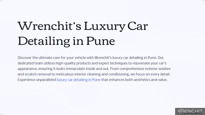 wrenchit s luxury car detailing in pune