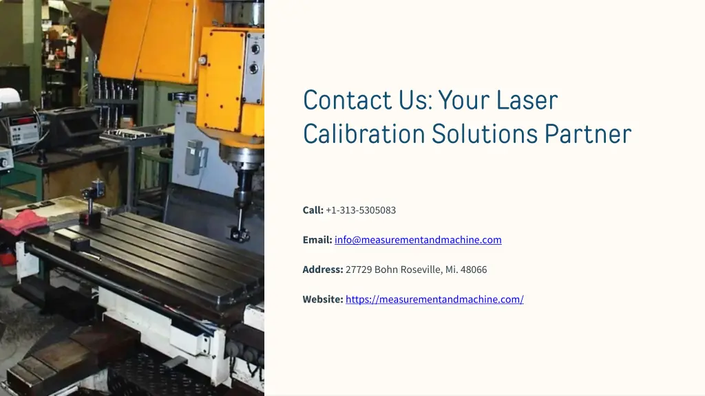 contact us your laser calibration solutions