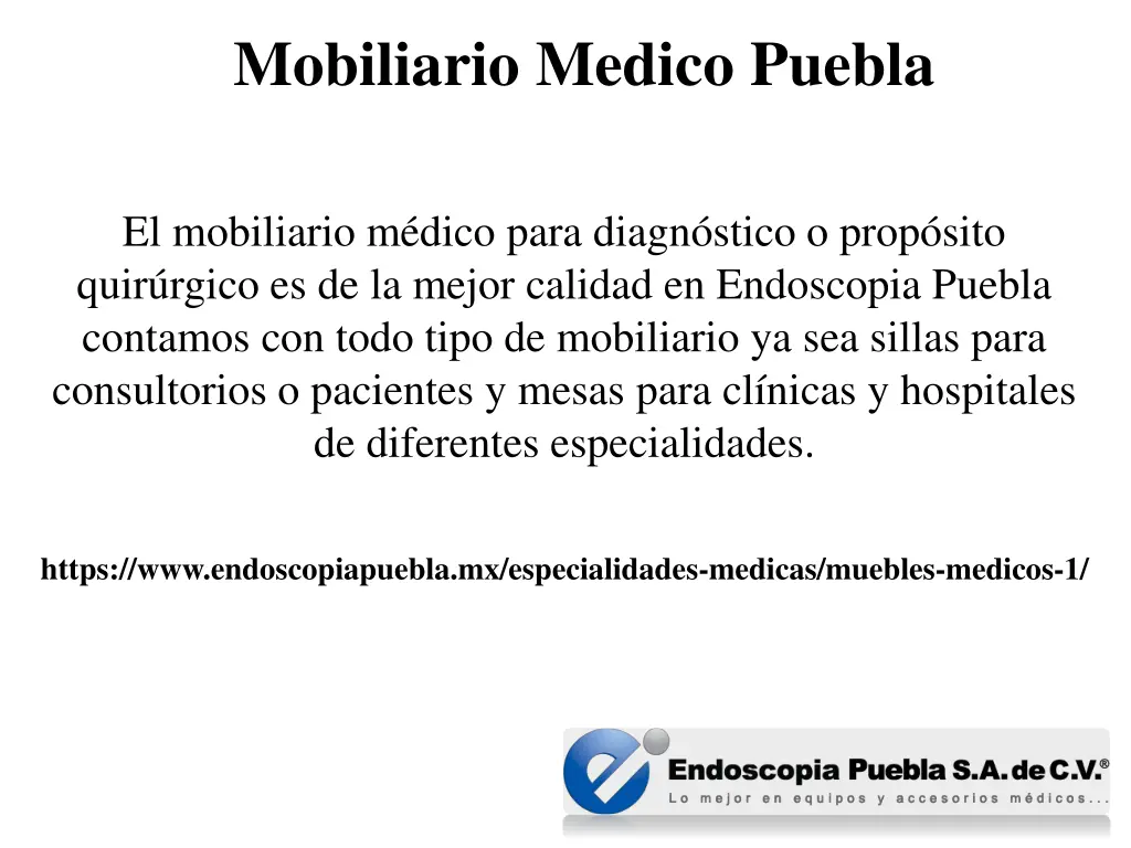 mobiliario medico puebla