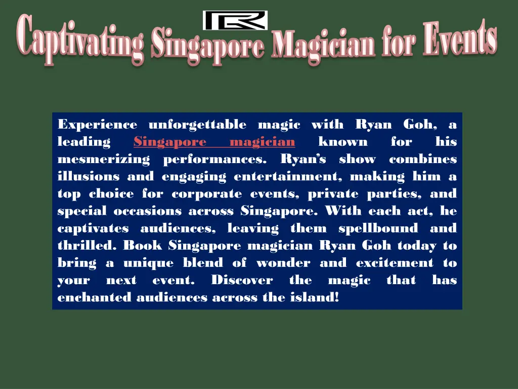 captivating singapore magician for events 3