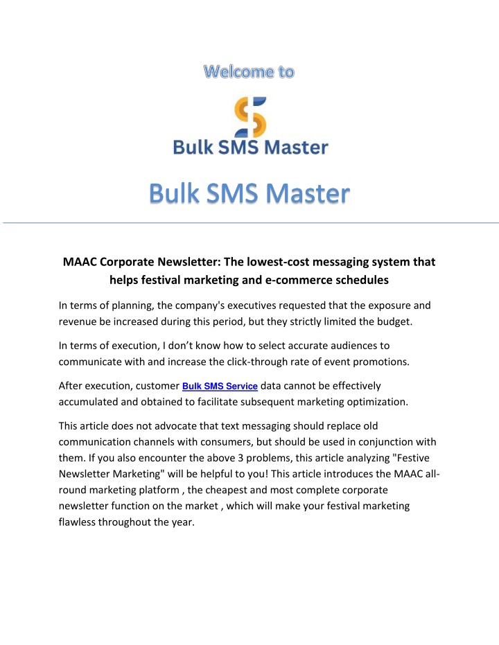 maac corporate newsletter the lowest cost