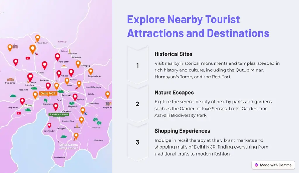 explore nearby tourist attractions