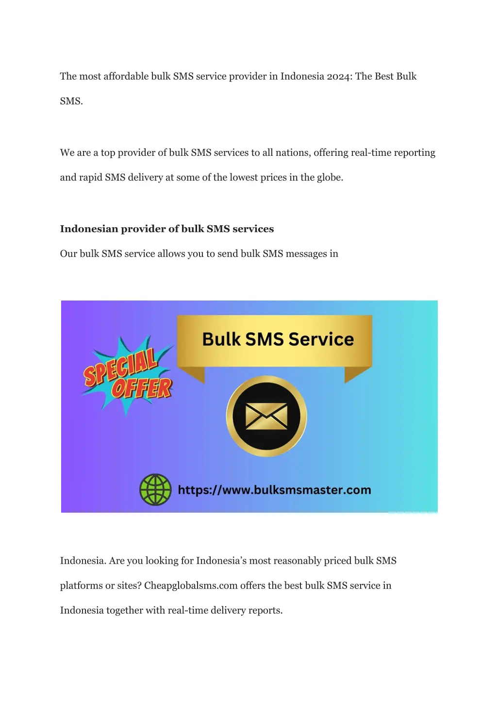 the most affordable bulk sms service provider