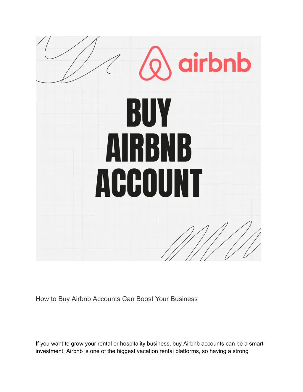 how to buy airbnb accounts can boost your business