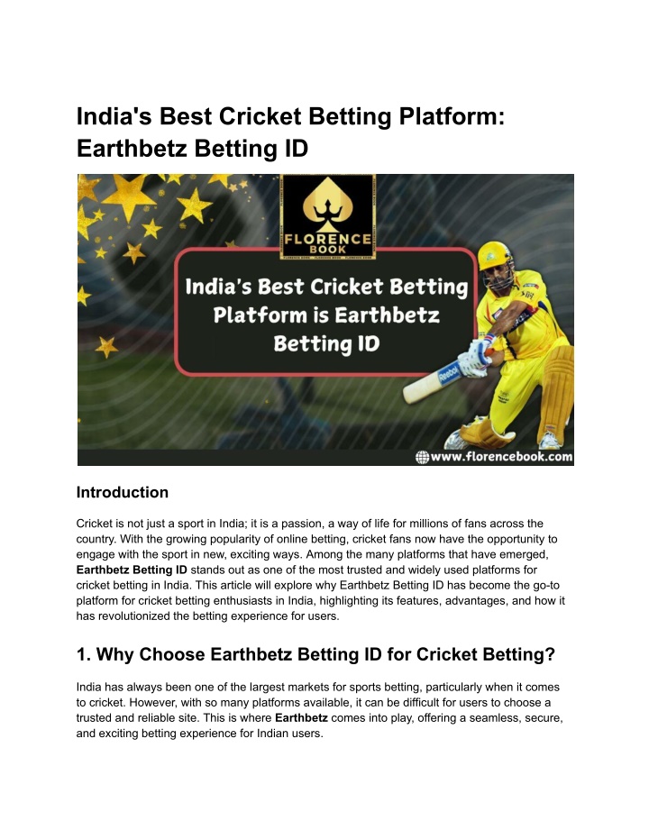 india s best cricket betting platform earthbetz