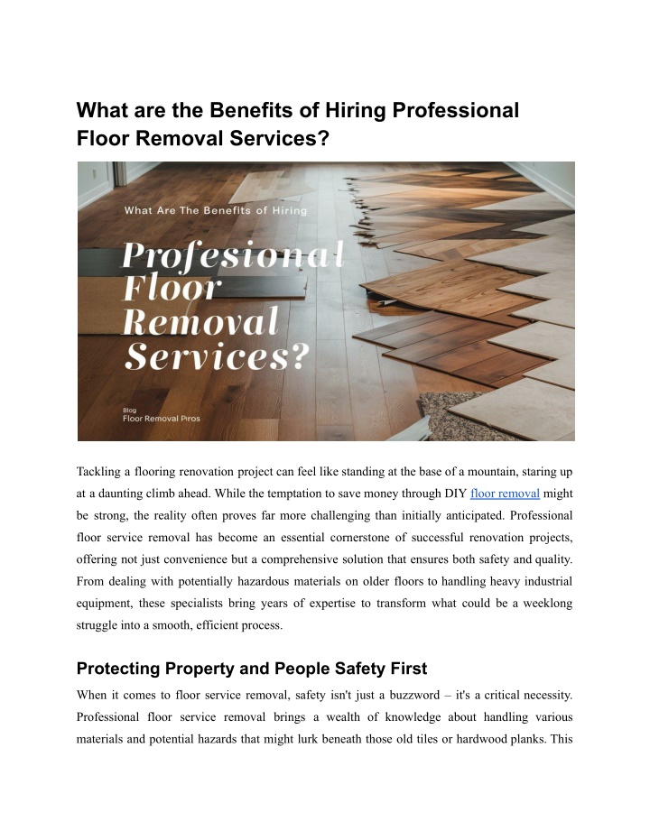 what are the benefits of hiring professional