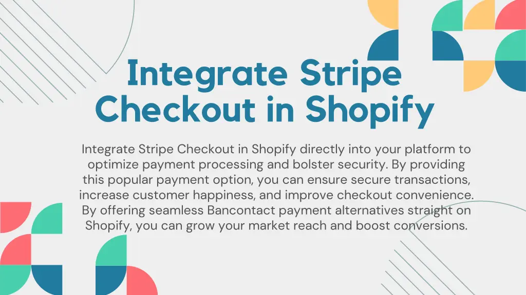 integrate stripe checkout in shopify