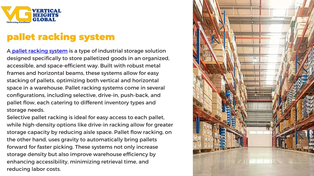 pallet racking system