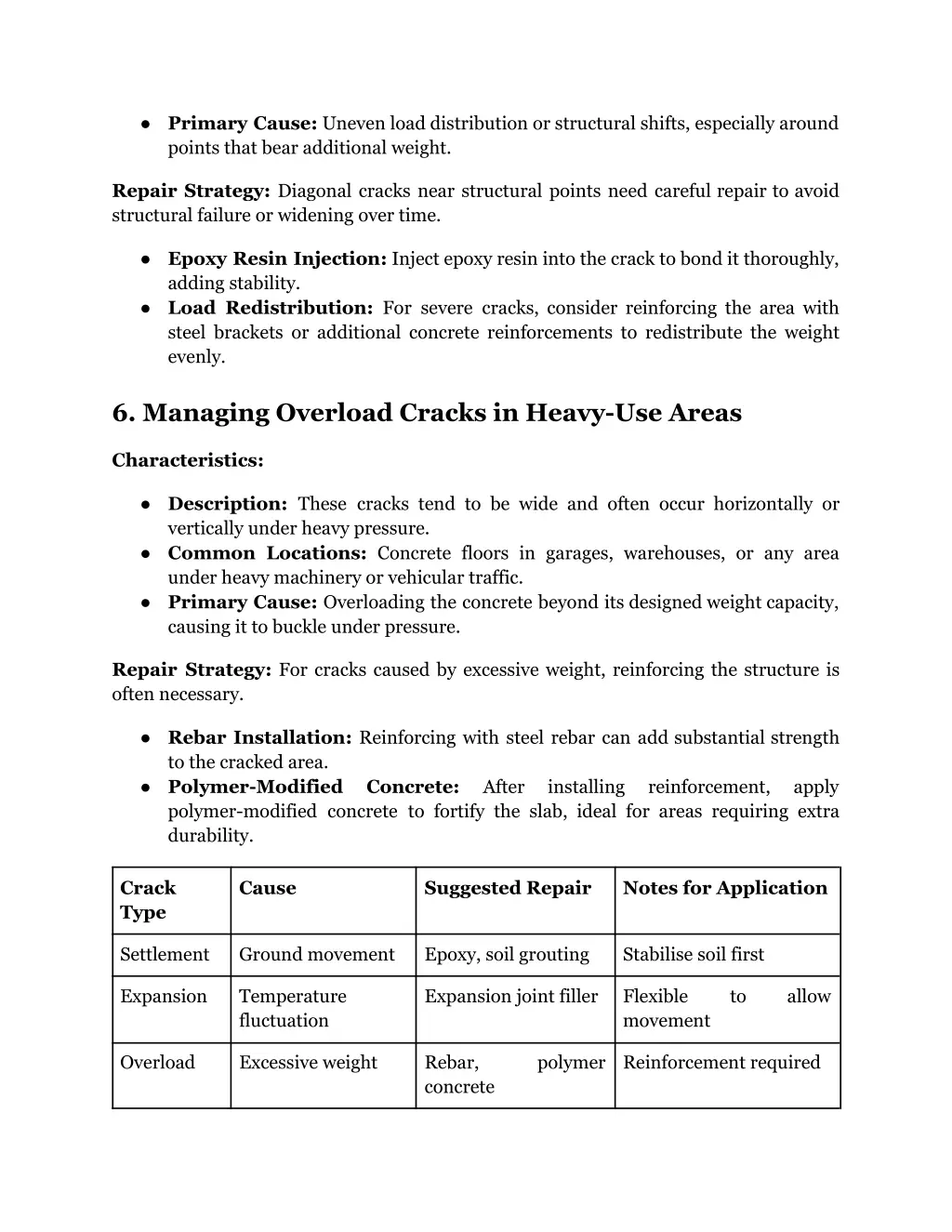 primary cause uneven load distribution