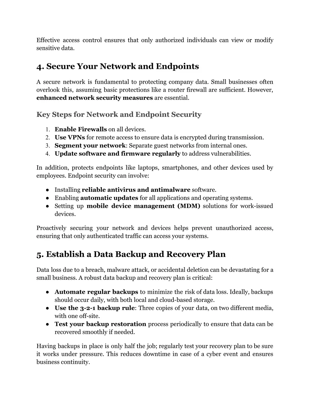 effective access control ensures that only
