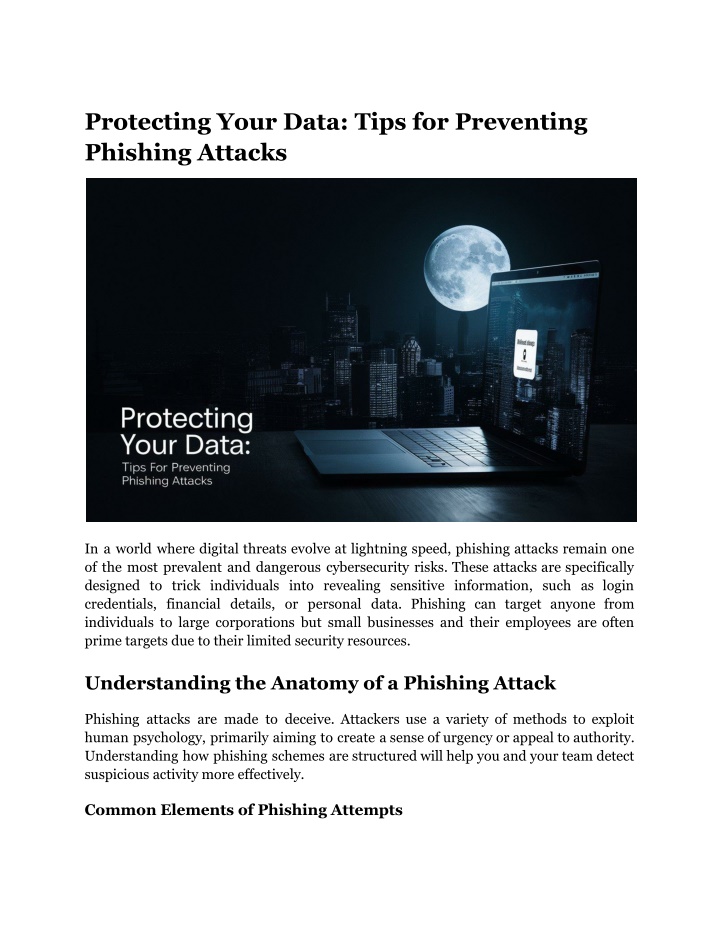 protecting your data tips for preventing phishing