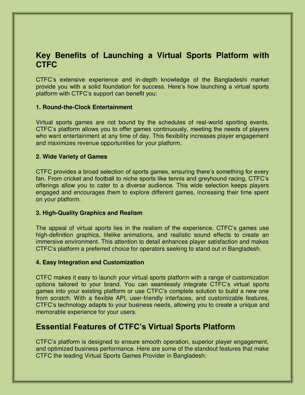 key benefits of launching a virtual sports