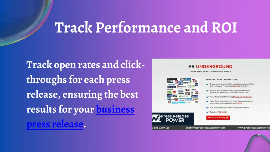 track performance and roi