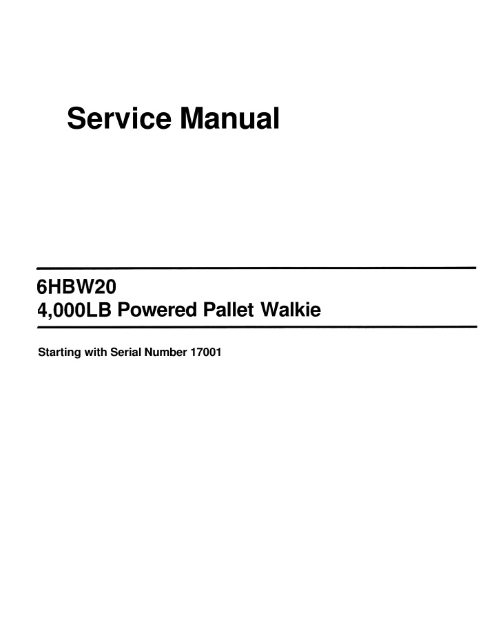 service manual