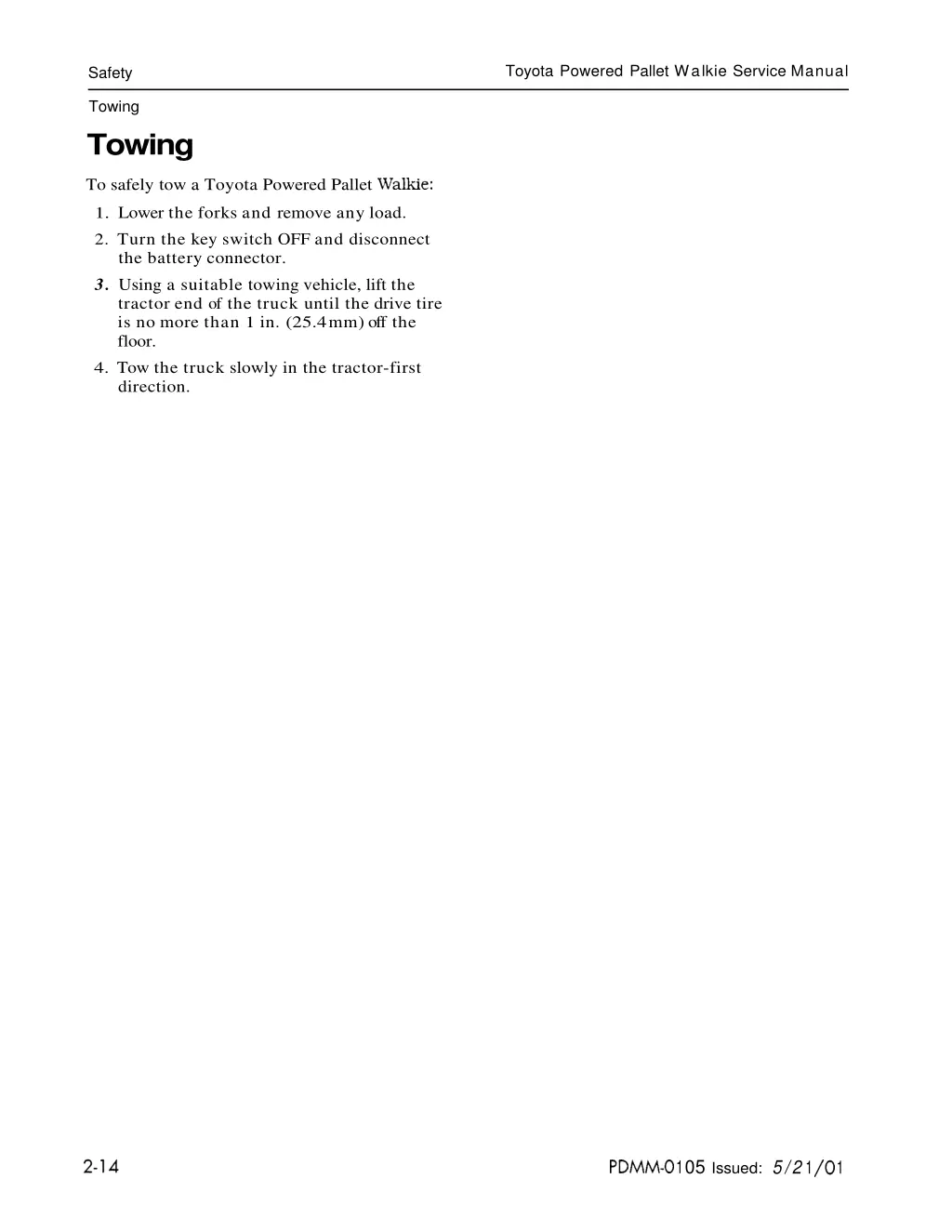 toyota powered pallet wal kie service manual 3