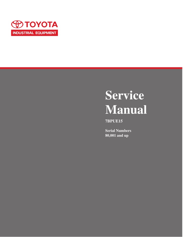 service manual 7bpue15