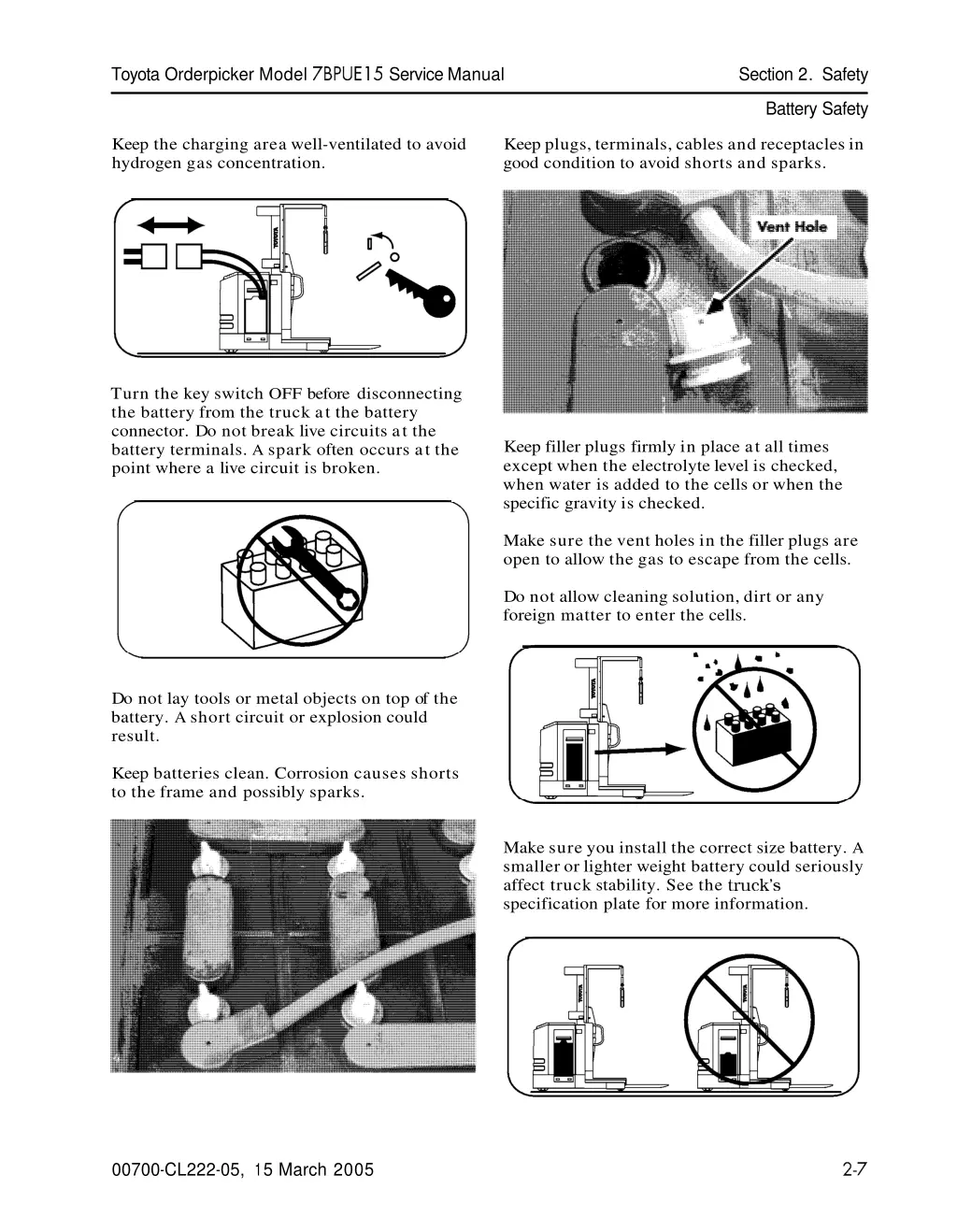 toyota orderpicker model 7bpue15 service manual 1