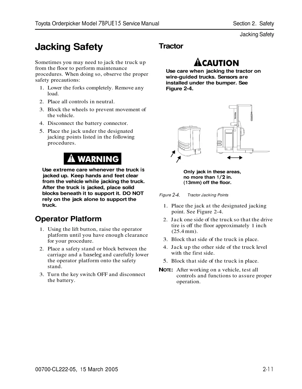 toyota orderpicker model 7bpue15 service manual 3