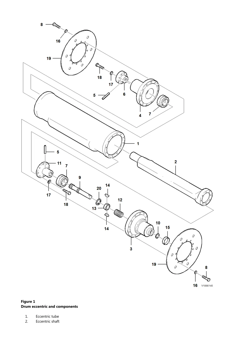 figure 1 drum eccentric and components