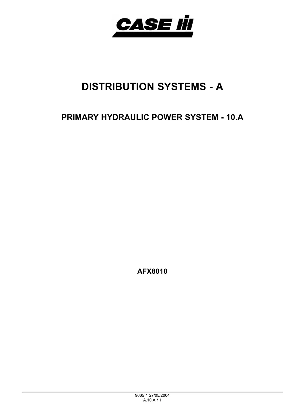 distribution systems a