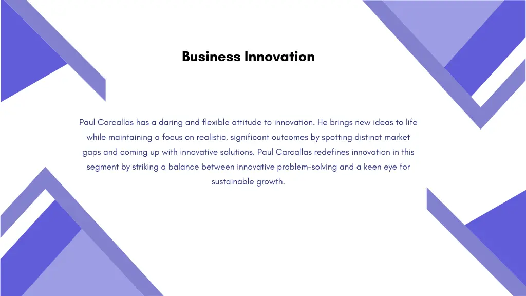 business innovation