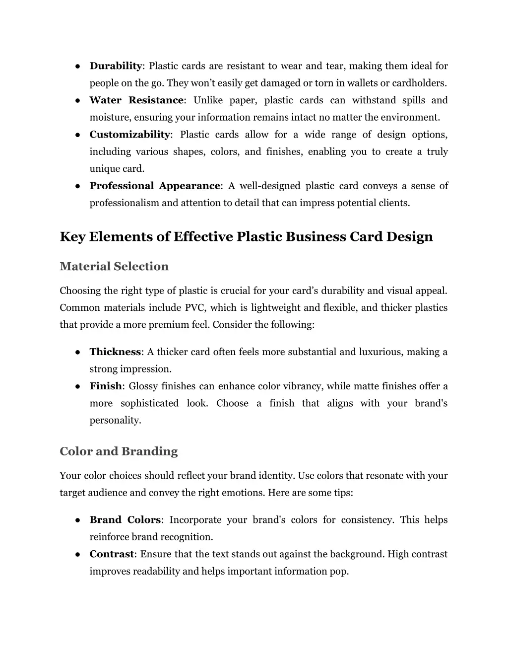 durability plastic cards are resistant to wear