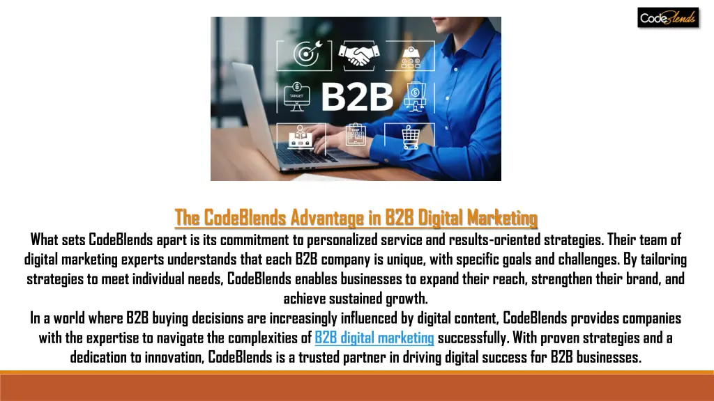 the codeblends advantage in b2b digital marketing