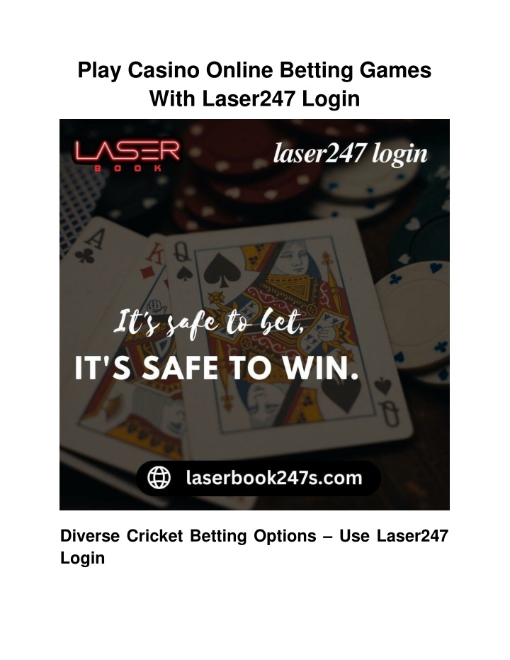 play casino online betting games with laser247