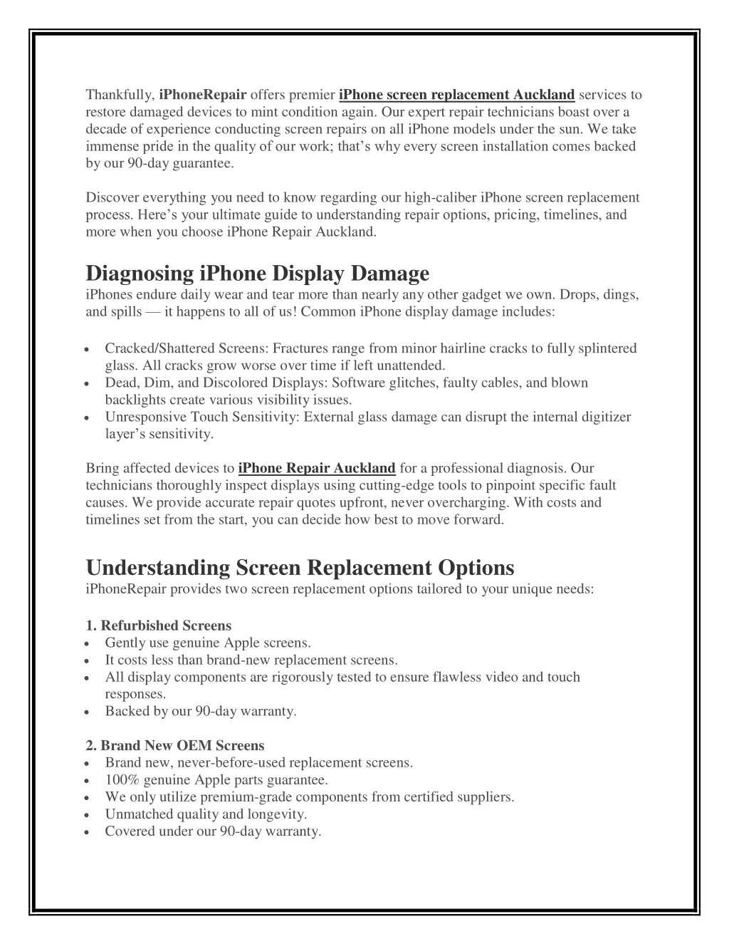 thankfully iphonerepair offers premier iphone