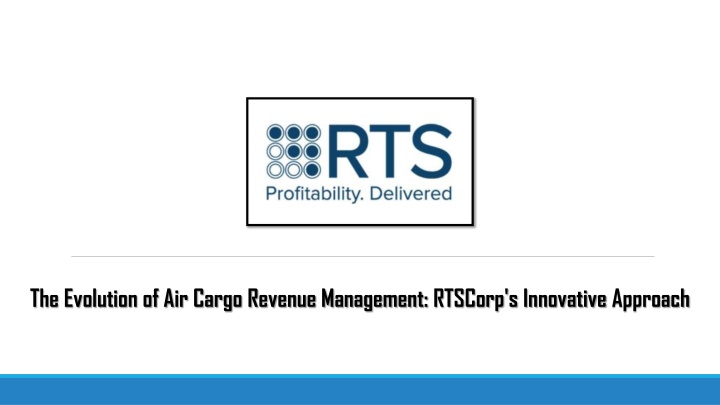 the evolution of air cargo revenue management