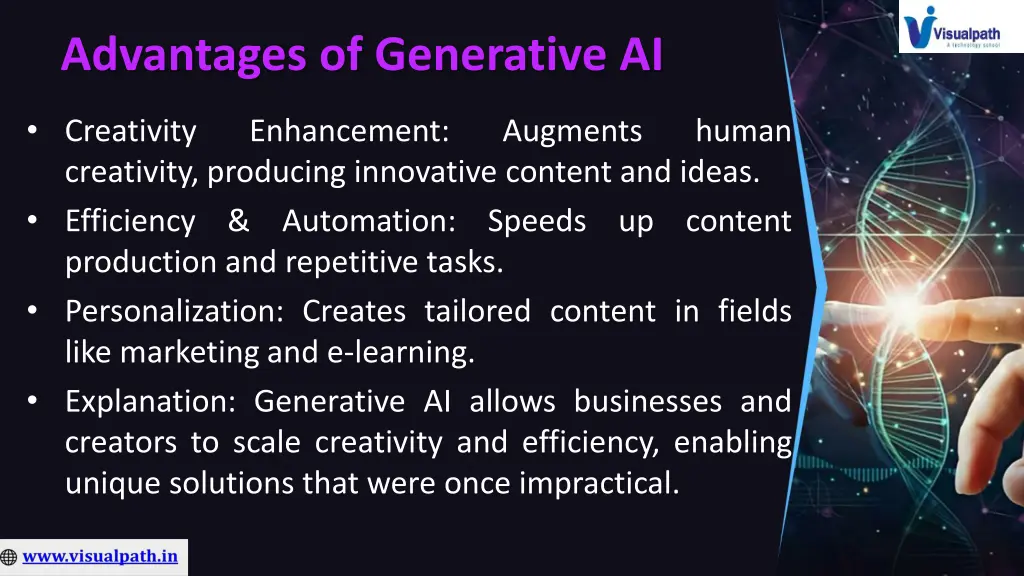 advantages of generative ai