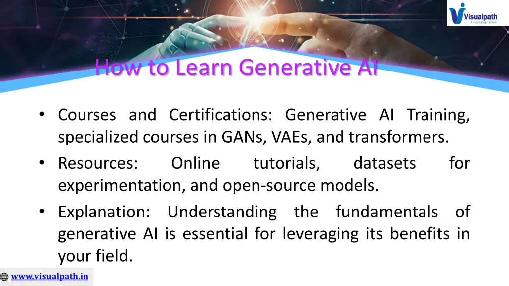 how to learn generative ai