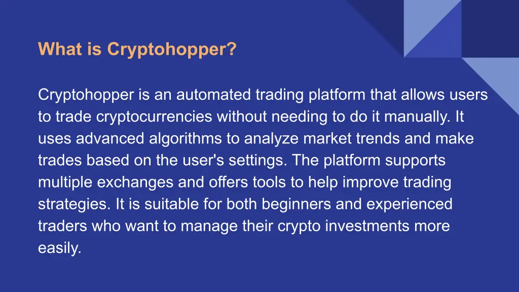 what is cryptohopper