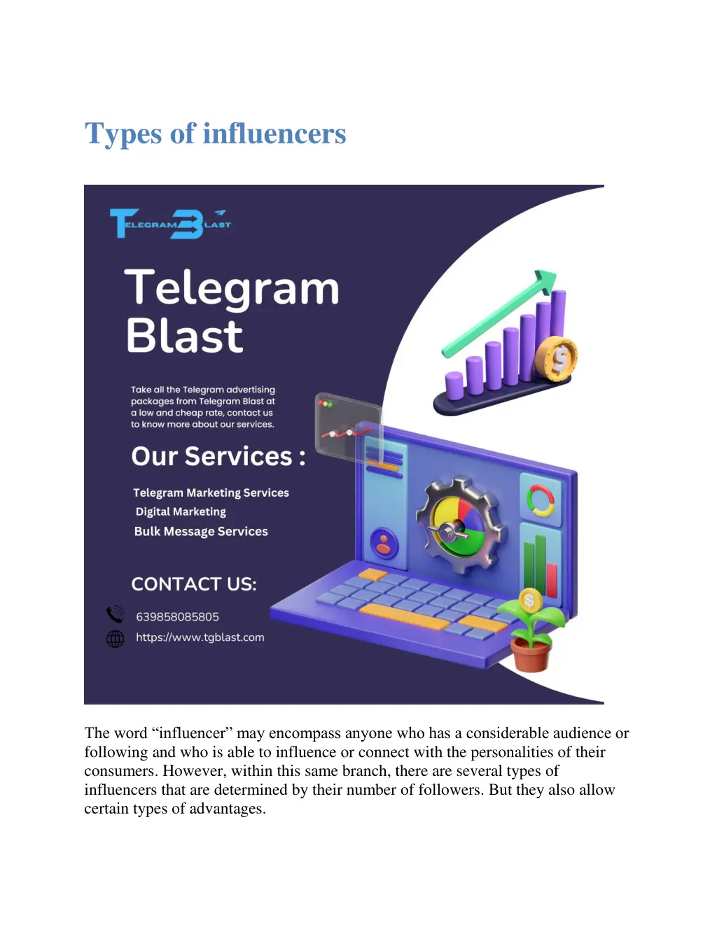 types of influencers