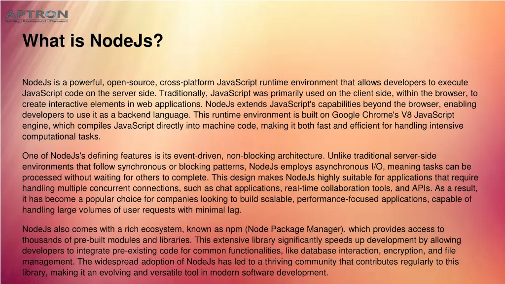 what is nodejs