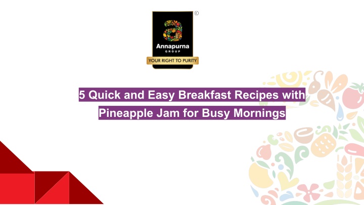 5 quick and easy breakfast recipes with pineapple